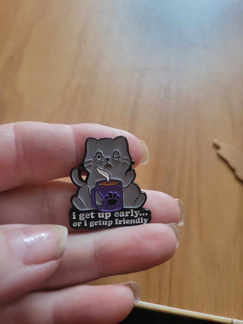 👻BUY 1 GET 1 FREE👻 Enamel Cat Pin with Purple Coffee Mug